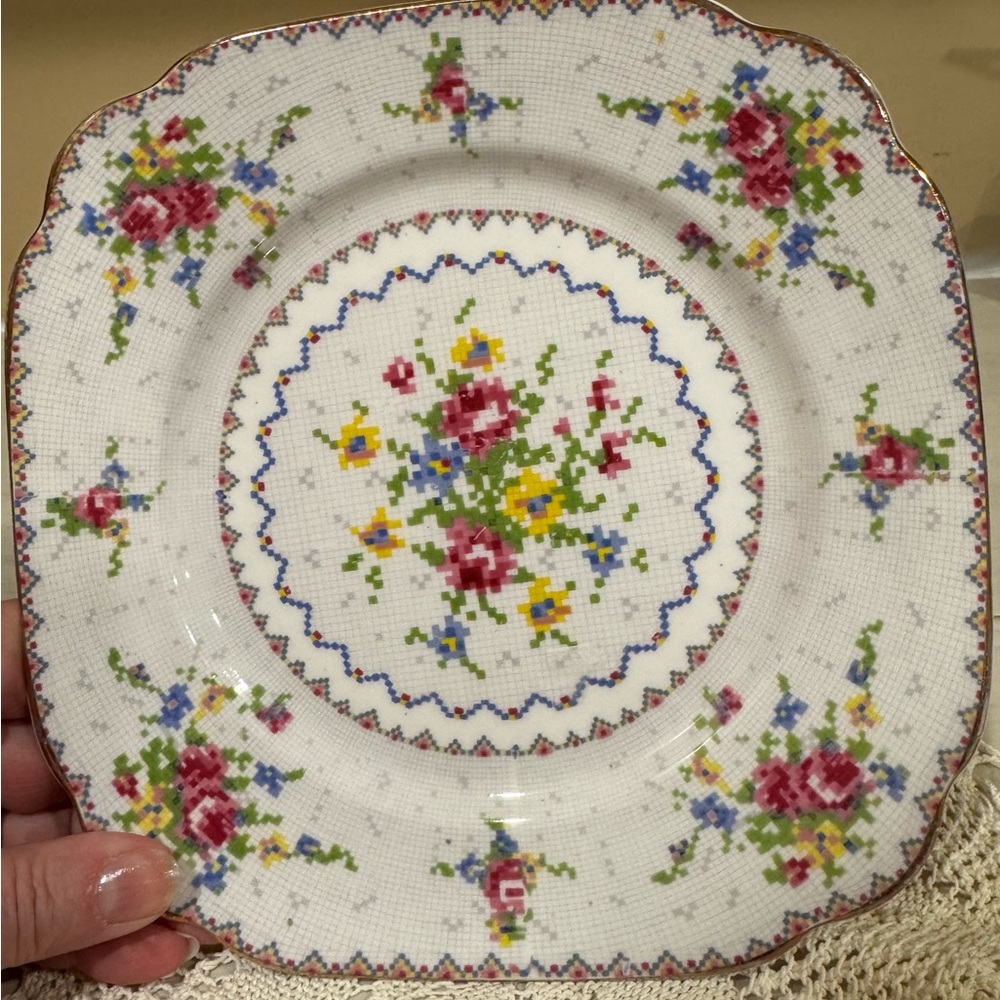 Royal Albert Petit Point China Salad Plate